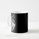 負けたから終わりではない - 諦めたら終わり ウルフ コーヒーマグカップ (正面左)