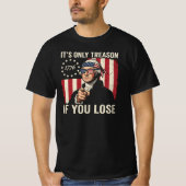 負けたら反逆罪 Funny Patriotic Tシャツ (正面)