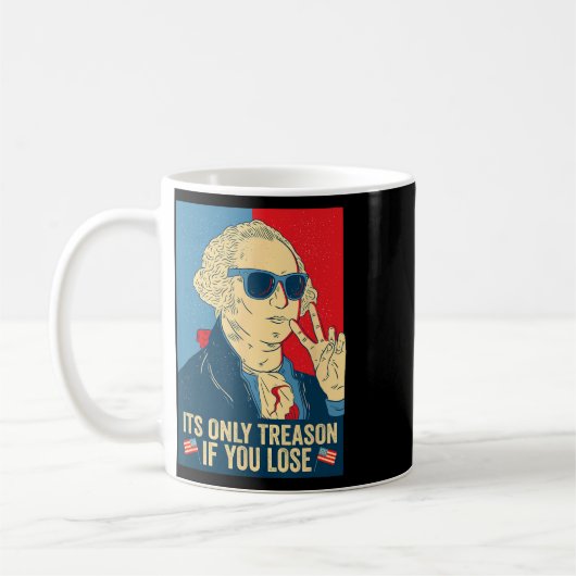 負けた時のみ反逆罪 George Washington コーヒーマグカップ (左)