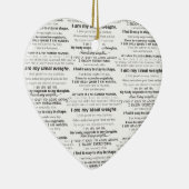 負けた重量の背景 セラミックオーナメント (右)