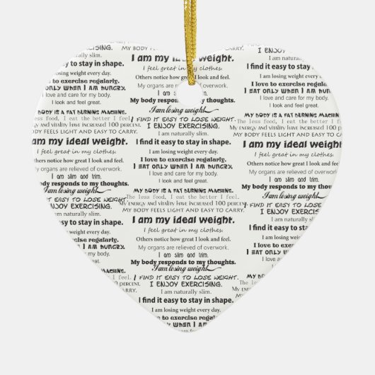 負けた重量の背景 セラミックオーナメント (正面)