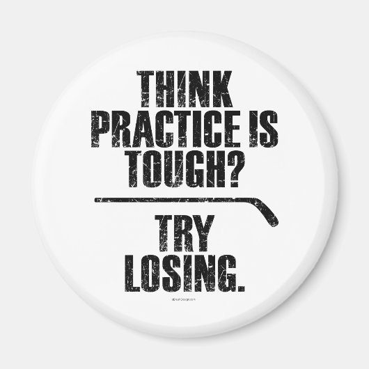 負けてみる（ホッケー） マグネット (正面)