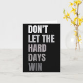負けないで 厳しい日の勝利を許すな やる気が出る名言 カード (黄色い花)