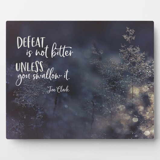 負けるのは苦くない フォトプラーク (正面)