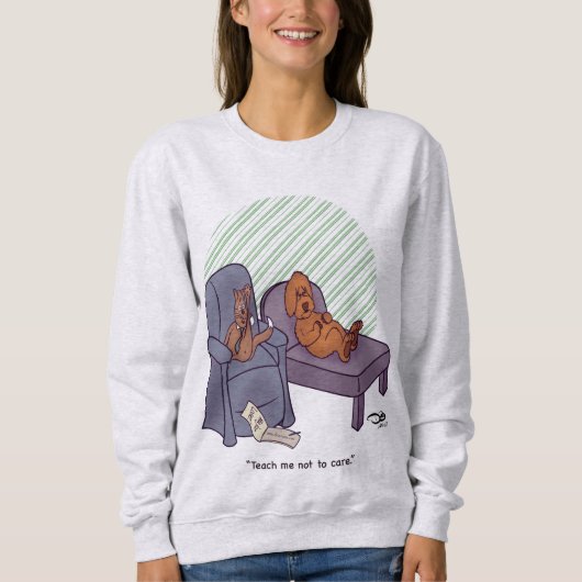 負け専攻の女子アッシュ汗シャツ スウェットシャツ (正面)