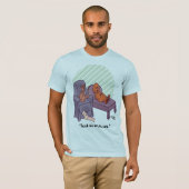 負け専攻の男のライトブルーTシャツ Tシャツ (正面フル)