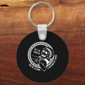 負け惜しみ怠惰ハロウィーンのコスチュームおもしろいスケルトン キーホルダー (正面)