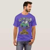 負け犬どもバスキャンピング行くわよ おもしろTシャツ Tシャツ (正面フル)