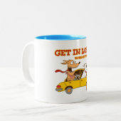 負け犬になる ツートーンマグカップ (正面左)