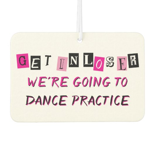 「負け犬に入れパーソナライズされた」 カーエアーフレッシュナー (正面)