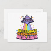 負け犬の中に入る我々はドラッグショーUFOに行く ポストカード (正面/裏面)