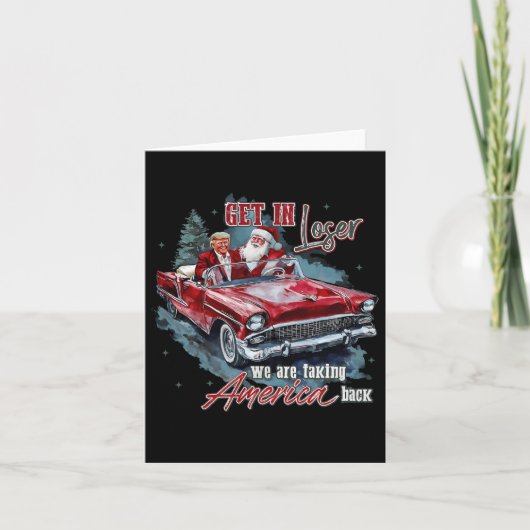 負け犬は乗るな 我々はアメリカを取り戻す - ユーモアT カード (正面)
