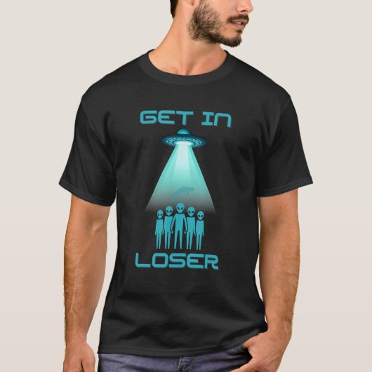 負け犬エイリアンワールドUFO Tシャツ (正面)