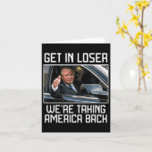 負け組に入るアメリカを取り戻す2024年の社長 カード (黄色い花)