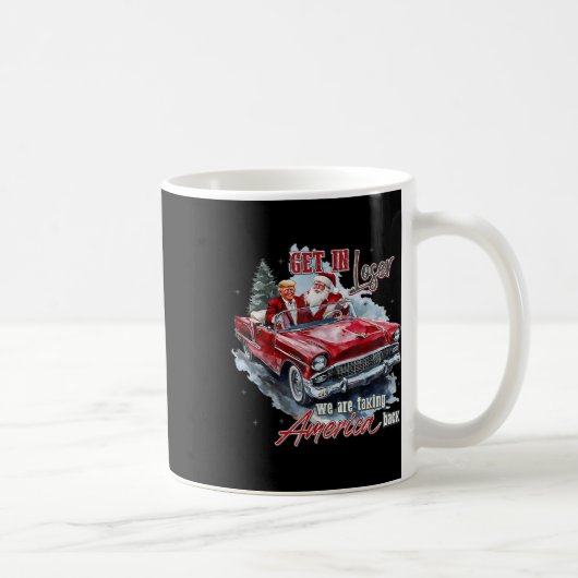 負け組に入る我々はアメリカを取り戻すトランプ・サン コーヒーマグカップ (右)