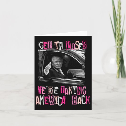 負け組に入れアメリカを取り戻すトランプ2024 カード (正面)