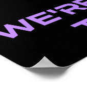 負け組に入れ、80年代に戻るおもしろい ポスター (角)