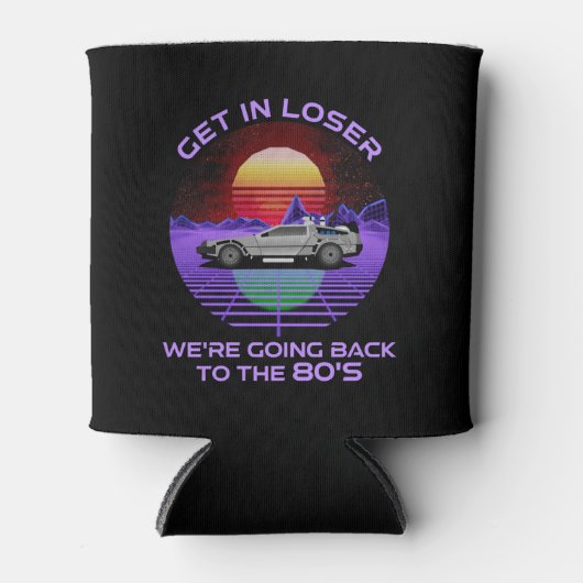 負け組に入れ、80年代に戻るおもしろい 缶クーラー (正面)