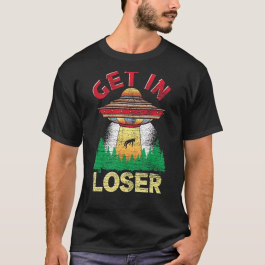 負け組のSFエイリアン誘拐罪 Tシャツ (正面)