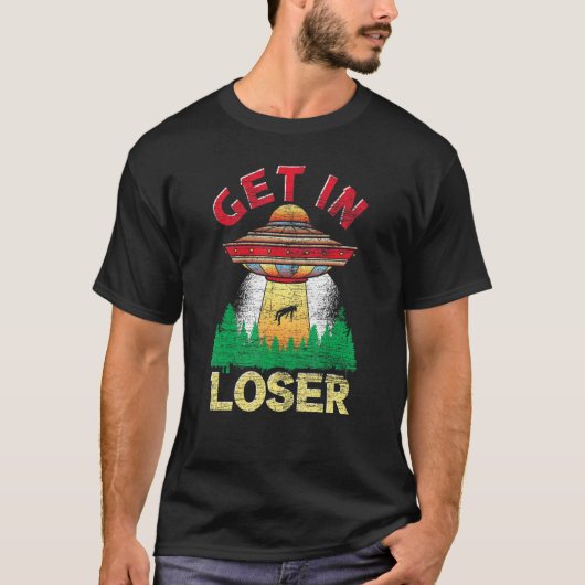 負け組のSFエイリアン誘拐罪 Tシャツ (正面)