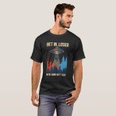 負け組みお尻物エイリアン拉致 Tシャツ (正面フル)