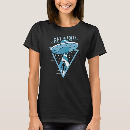 負け組みエイリアンUfo Tシャツ (正面)