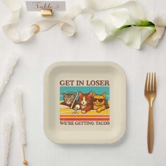 負け組みタコスを獲得している ペーパープレート (ウェディング)