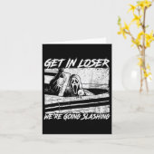 負け組みホラーのハロウィーンを切り捨てる カード (黄色い花)