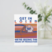 負け組み生産手段を握り締めている ポストカード (スタンド正面)