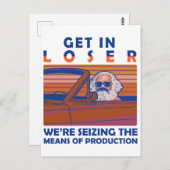 負け組み生産手段を握り締めている ポストカード (正面/裏面)