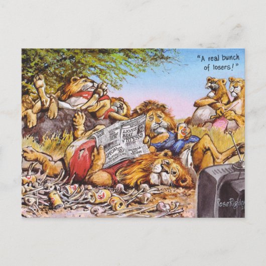 負け組! ポストカード (正面)