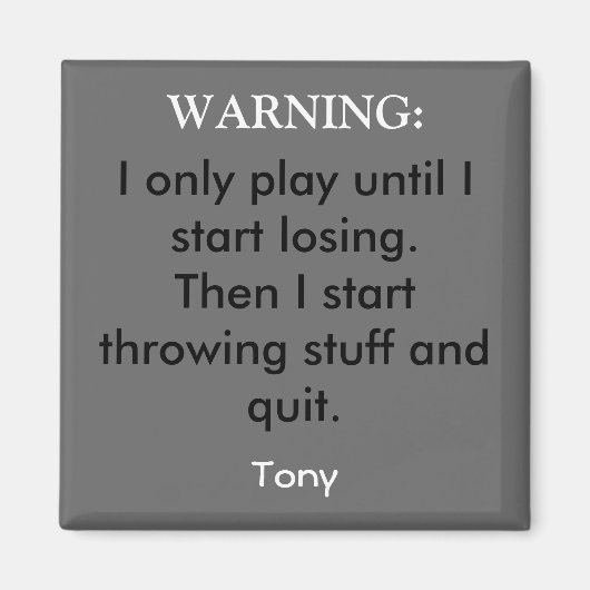 負け遊るまで。それから… マグネット (正面)