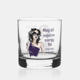 負のエネルギーを送信者に返す ウイスキーグラス