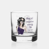 負のエネルギーを送信者に返す ウイスキーグラス (裏面)