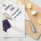 負のエネルギーを送信者に返す キッチンタオル (四つ折り)