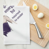 負のエネルギーを送信者に返す キッチンタオル (四つ折り)