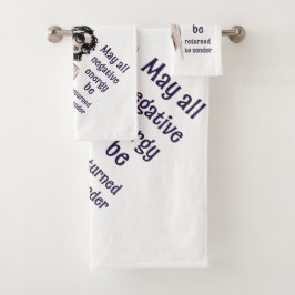 負のエネルギーを送信者に返す バスタオルセット