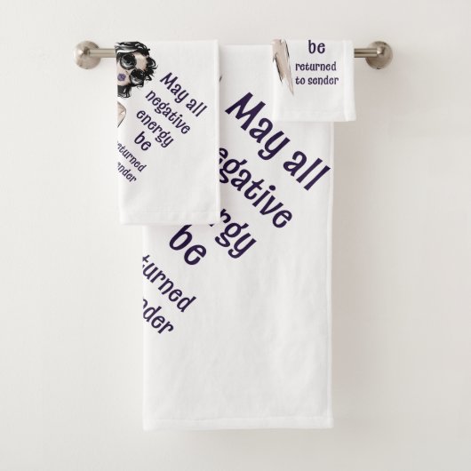 負のエネルギーを送信者に返す バスタオルセット (インサイチュ)