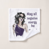 負のエネルギーを送信者に返す バスタオルセット (ウォッシュタオル)