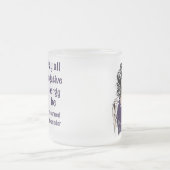 負のエネルギーを送信者に返す フロストグラスマグカップ (中央)