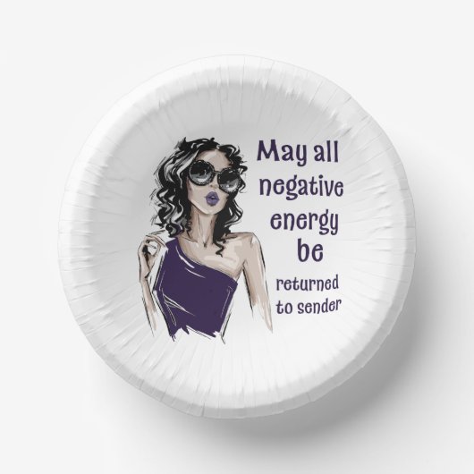 負のエネルギーを送信者に返す ペーパーボウル (正面)