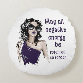 負のエネルギーを送信者に返す ラウンドクッション