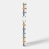 負のカラフル宇宙を持つブレンド虹グリッド Case-Mate iPhoneケース (裏面 / 右)