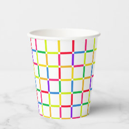 負のカラフル宇宙アーポップ・アートのト付きグリインスパイアッド 紙コップ