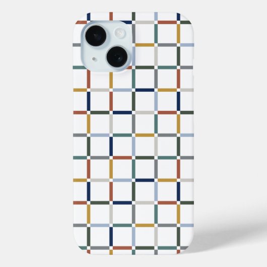 負のカラフル宇宙アールヌーボー Case-Mate iPhoneケース (裏面)
