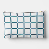 負のカラフル宇宙シートーン色のグリッド アクセサリーポーチ (裏面)