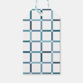 負のカラフル宇宙シートーン色のグリッド ギフトタグ (正面)