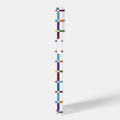 負のカラフル宇宙付きレインボーグリッド Case-Mate iPhoneケース (裏面 / 右)