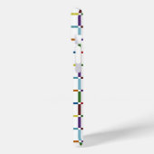 負のカラフル宇宙付きレインボーグリッド Case-Mate iPhoneケース (裏面 / 左)