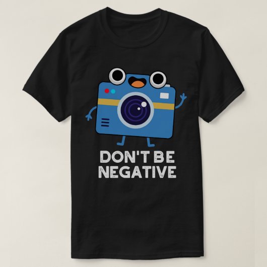 負のカワイカメラPun 1 Tシャツ (デザイン正面)
